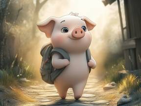 不再遲到的小豬