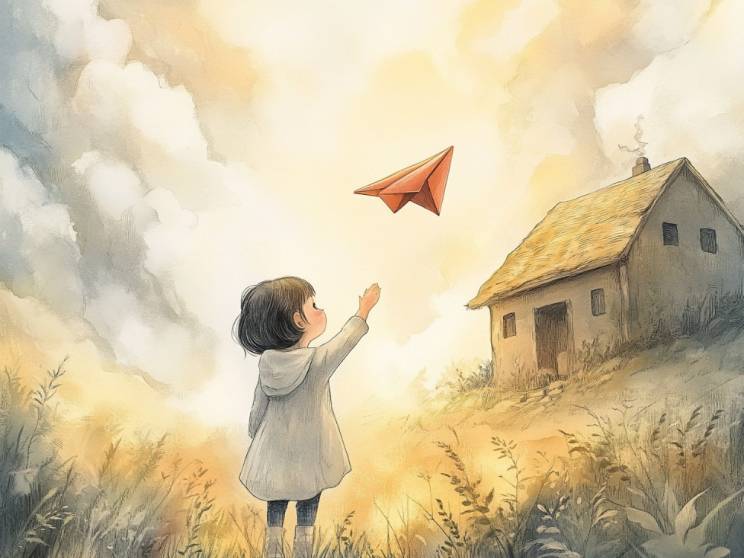 妈妈变成纸飞机