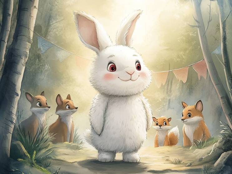 愛吹牛的小白兔