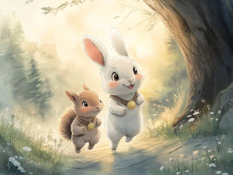 不想輸的小兔子