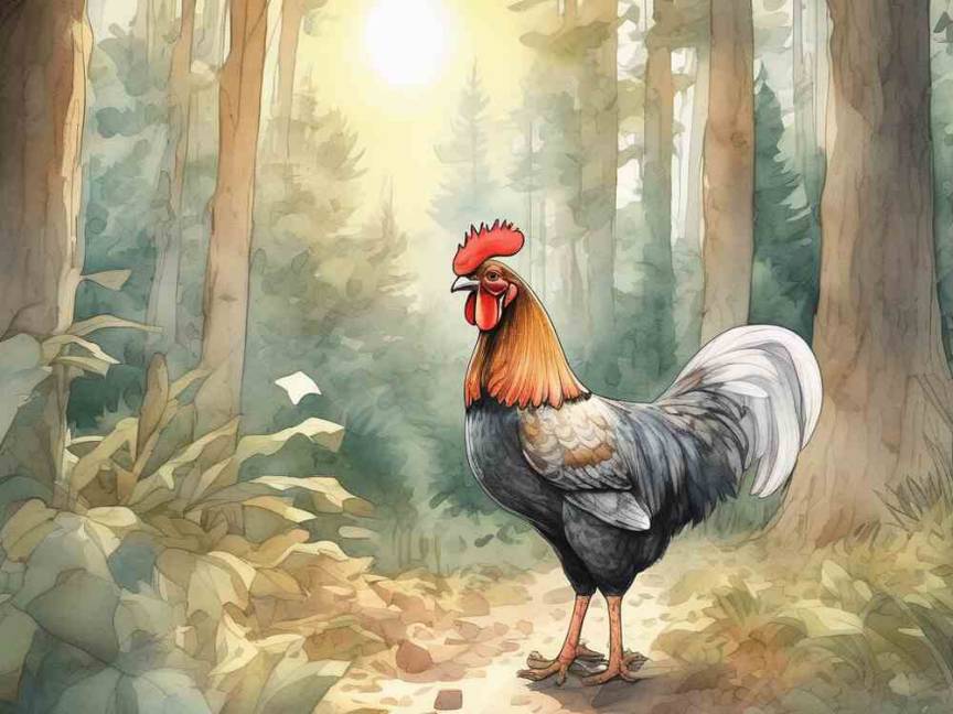 聪明的公鸡 聪明的公鸡