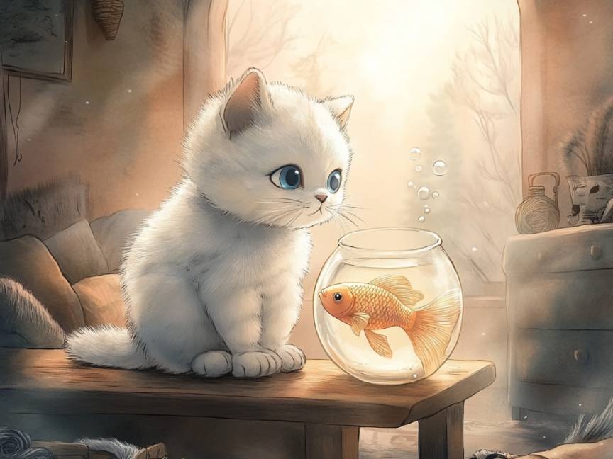 貓咪的金魚朋友 貓咪的金魚朋友
